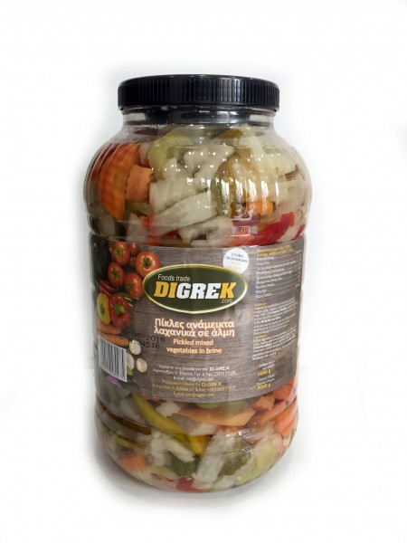 PICKLED MIXED VEGETABLES IN BRINE